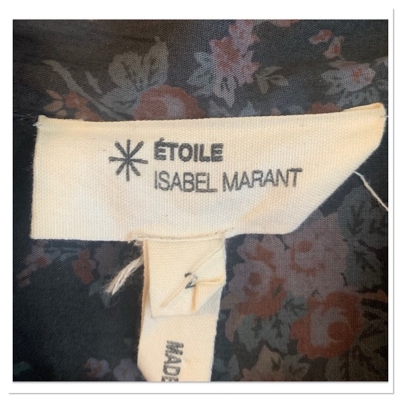 Isabel Marant Shirt Dress Gray Pink Size 2 - Picture 8 of 10